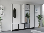 Esiku komplekt Eden plus 21, valge/must