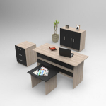 M&ouml;&ouml;blikomplekt Kalune Design VO12, pruun/must
