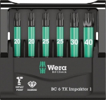 Otsikute komplekt Wera Bit-Check 6 TX Impaktor 1, 6 t&uuml;kki