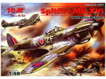 Kokkupandav liimitav mudel ICM 48071 Spitfire Mk.XVI, Briti II maailmas&otilde;ja v&otilde;itleja 1/48
