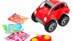 RC auto, mida juhitakse kaugjuhtimispuldi ja k&auml;ežestidega, sinine
