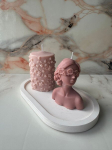 Aberto Design k&uuml;&uuml;nalde komplekt alusega Glamour Candle 39ST, 3 tk.