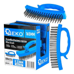 Geko k&auml;sivarreline traathari G00632A, 4-realine traath, 165 mm harja, 0,33 mm traadi diameeter, plastk&auml;epide, puhastamiseks