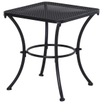 Diivanilaud 45 x 45 x 50 cm, metallist, must