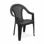 Must plastist virnastatav aiatool k&auml;etugedega 54x56x81 cm, 54x56x81