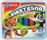 Plastiliini komplekt 6 tk. "inspiria" - pehme ja mittekleepuv