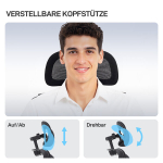 Ergonoomiline kontoritool 73x75x120 cm must v&otilde;rk