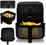 Suur rasvavaba frit&uuml;&uuml;r 6,5l Zeegma Knapper Chef, 1600w, 10 programmi