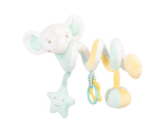 Horisontaalne spiraallelu Kikkaboo Elephant Time, pehme pl&uuml;&uuml;s, 0+ kuud