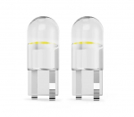 LED-pirnid W5W-T10, COB, 3W, valged