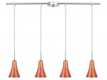 Candellux rippvalgusti Rufi, satiin/oranž