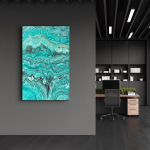 Reproduktsioon SPR-1224 &ndash; Neutraalne abstraktne seinakaunistus, 46 &times; 72 cm