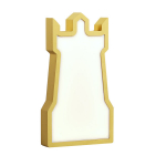 Candellux laste LED laualamp Tower, kollane/kuldne