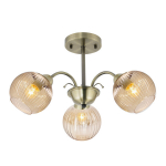 Laelamp Candellux Pascal 3x40W patina klaasist varjunditega