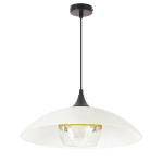 Ripplamp Candellux Duetto klaasist vari valge ja kuldne E27 40W