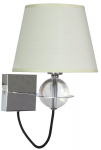 Candelluxi seinalamp Tesoro, valge/kroom
