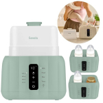 Kahekohaline pudelisoojendaja Lionelo Thermup Duo Green Mist 6in1