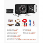 Subwoofer Dual 305 mm 1200W RMS Subwoofer ja v&otilde;imendi komplekt 80.3x38x36.5 cm