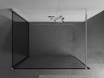 Mexen Kioto du&scaron;isein Walk-in 120 x 100 cm, must raam, kroom - 800-120-212-01-70-100