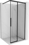 Mexen Rox du&scaron;isein Walk-in parem 95 x 200 cm, must raam 8 mm, must - 8C2-095-003-70-70-P