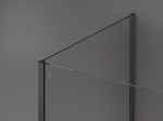 Mexen Kioto du&scaron;isein Walk-in 100 x 80 cm, l&auml;bipaistev, harjatud gun metal hall - 800-100-212-66-00-080