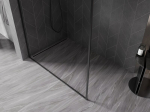 Mexen Kioto-XF L Walk-in Du&scaron;isein koos raamiga 90 x 202 cm, l&auml;bipaistev 10 mm, must - 800-090-174-70-00-XF