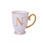 Kruus, Alphabet dots - N, 300 ml, Bombay Duck, roosad t&auml;pid