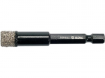 Yato Diamantpuur HEX 10mm YT-60403, 10mm, 1500 min⁻&sup1;, 6.35mm HEX, vaakumiga keevitatud teemant, s&uuml;sinikteras