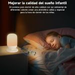 LED-&ouml;&ouml;lamp valge m&uuml;ra funktsiooniga uinumise taimer ja kaugjuhtimispult &mdash; loodushelide projektor, lastetoa lamp, valge m&uuml;ra masin, nutikas magamistoa valgustus, uneabivahend, &auml;piga juhitav lamp