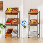Pikendatav joogikastiriiul 3-6 kastile, must, 30x140cm &mdash; joogiriiul, keldri riiul, garaaži organiseerija, metallist majapidamisriiul, kastiriiul, veepudeli riiul, kastide hoiustamiss&uuml;steem