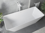 Mexen Velo Slim eraldi seisev vann 170 x 75 cm, valge, valge &uuml;levool - 52811707500-20, 170 x 75 cm