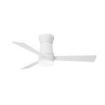 Laeventilaator h&auml;mardatava LED-valguse ja kaugjuhtimispuldiga, 107 cm, 6 kiirust, valge