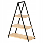 Bambusest 3-korruseline ristk&uuml;likukujuline serveerimistaldrik 53 cm
