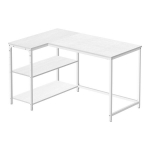 Nurgalaud 110x80x76 cm Valge Puit ja Teras
