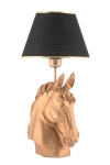 Opviq laualamp Horse, must/kuldne
