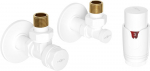 Mexeni G00 nurga termostaatiline komplekt, maskiga R, valge - W901-900-904-20