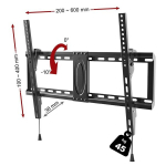 Teleri kinnitus Satt-2 32''-80'' (kuni 45 kg, VESA 60*40 cm)