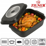 Suur 9-liitrine kaanega 2-in-1 pann, 34cm, ahju jaoks