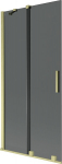 Mexen Velar kahetuumaline libistatav vannisein 95 x 150 cm, grafiit, kuldne harjatud - 896-095-000-41-55