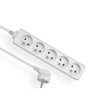 Przedłużacz z uziemieniem biały 5-gniazd 3m OMY 3x1 Elgotech EPS-503