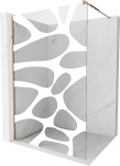 Mexen Kioto du&scaron;ina sein Walk-in 70 x 200 cm, valge laine 8 mm, roosa kuld - 800-070-101-60-97, 70 x 200 cm