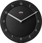 Raadiosignaaliga juhitav seinakell Braun BC06B-DCF, 20 cm, kvarts, must