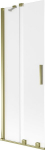Mexen Velar vannipaneel, 2-osaline l&uuml;kanduks 75 x 150 cm, matt, kuldne - 896-075-000-31-50