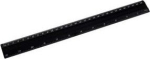 Alumiinium joonlaud must 30 cm D.RECT