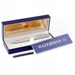 Waterman Allure Chrom Ct metallist pliiats graveeritud karbiga