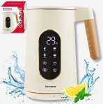 Klausberg KB-9005 &ndash; Skandinaavia stiilis digitaalne veekeetja (Valge & Puit)