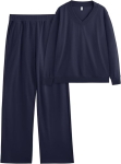 Naiste soonikkoes spordidresside komplekt Loungewear tumesinine XL, XL