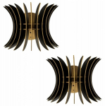 Opviq seinavalgustite komplekt 206-WS2, must