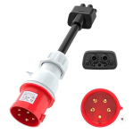 Tesla laadimisadapter CEE 16A (punane, kolmefaasiline) &ndash; 400 V