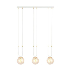 Emibig ripplamp Glam 3, valge/kuldne